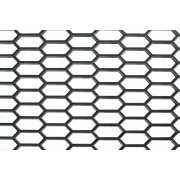 Plasa grila spoiler plastic Negru - Hexagon mare 15x35mm - 120x40cm