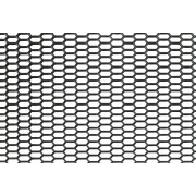 Plasa grila spoiler plastic Negru - Hexagon mic 8x18mm - 120x40cm