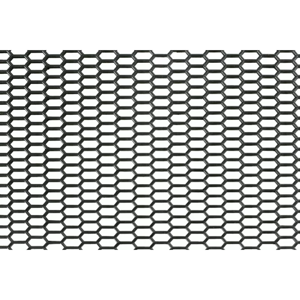 Plasa grila spoiler plastic Negru - Hexagon mic 8x18mm - 120x40cm