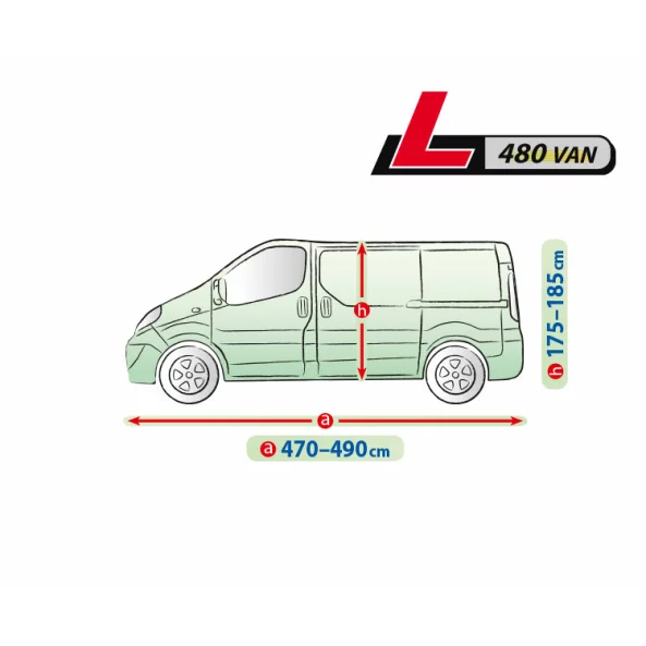 Prelata auto completa Mobile Garage - L480 - VAN