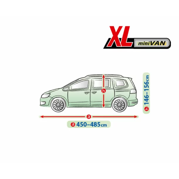 Mobile Garage full car cover size - XL - Mini VAN