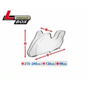 Prelata motocicleta Basic Garage - L - Box