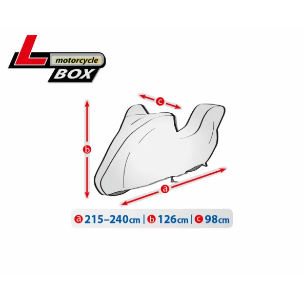 Prelata motocicleta Basic Garage - L - Box