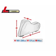 Prelata scuter Basic Garage - L