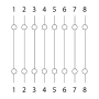 Prelungitor 8P8C Cat.5soclu - socluconexiunea drept