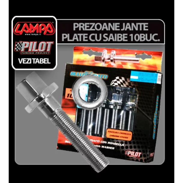 Prezoane jante plate cu saibe 10buc - PR0