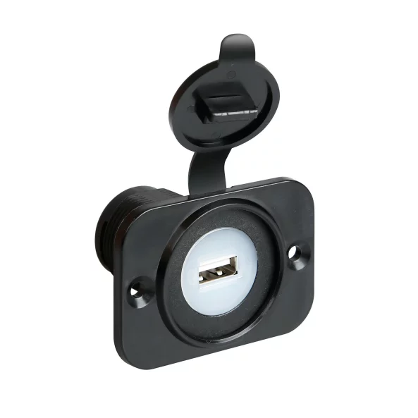 Priza auto incorporabila USB, 12/24V 2100mA, Ext-7 Lampa