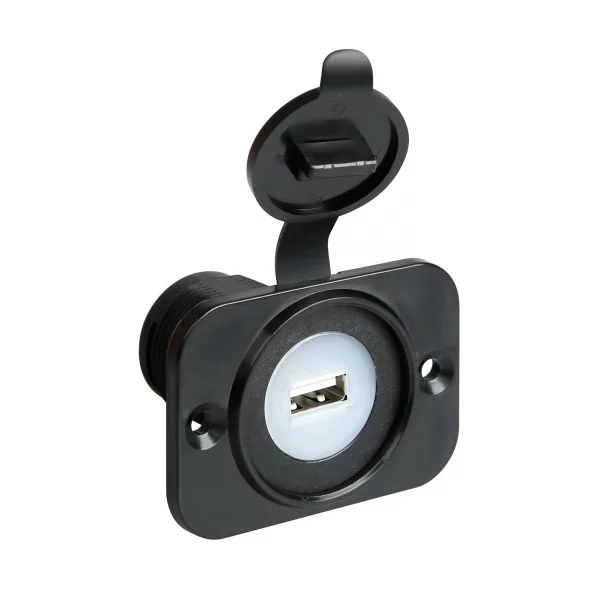 Priza auto incorporabila USB, 12/24V 2100mA, Ext-7 Lampa
