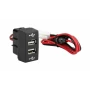 Priza dubla USB incorporabila 12/24V camion - Mercedes - Resigilat