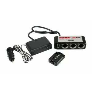 Priza tripla bricheta cu USB si telecomanda Duo-4 IR 24V