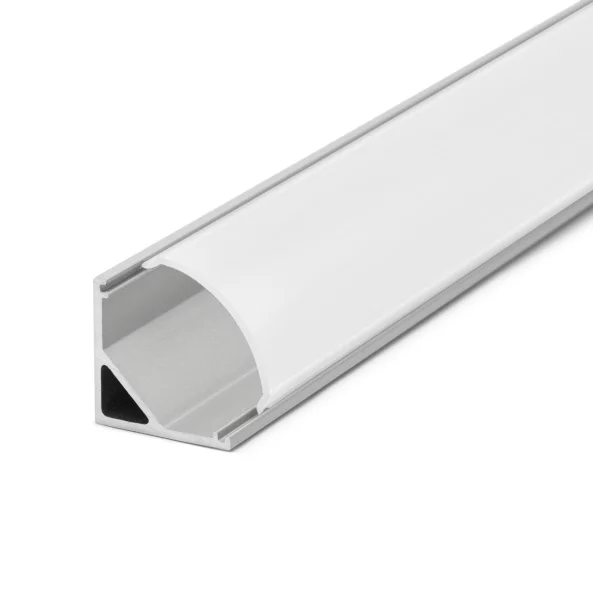 Profil  din aluminiu pt. benzi LED 1000x16x16mm - rotunjit