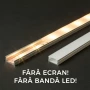Profil U din aluminiu pt. benzi LED 2000x17x8mm