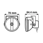 Proiectoare auto Hyena albe 12V 2buc