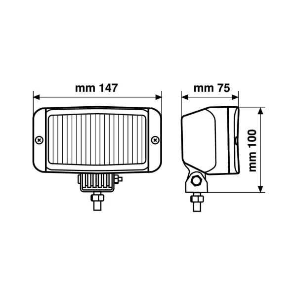 Proiector auto Prox alb 12V 1buc - Ceata