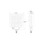 Proiector din metal patrat 30LED 12/24V Kamar