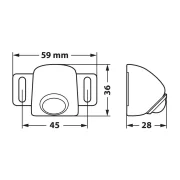 Proiector mers inapoi cu LED multifunctional - 12/30V