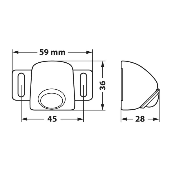 Proiector mers inapoi cu LED multifunctional - 12/30V