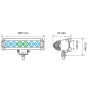 Proiector WL-5 din metal 6LED - 10/30V - Alb