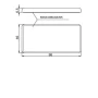 Reflectorizant catadioptru 96x46mm cu adeziv 1buc - Rosu