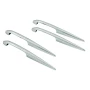 Set aripioare styling exterior Short-Fin 4buc - 140mm - Crom