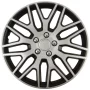 Set capace roti auto Cridem Dakar NC 4buc - Argintiu/Negru - 17&#039;&#039;