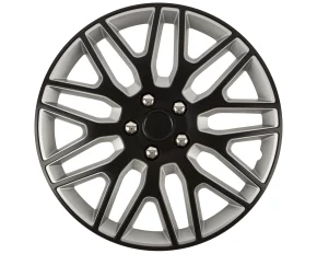 Set capace roti auto Cridem Dakar NC 4buc - Negru/Argintiu - 17&quot;