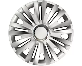Set capace roti auto Cridem Royal RC 4buc - Argintiu/Crom - 14&#039;&#039;