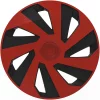 Set capace roti auto Cridem Vector 4buc - Rosu/Negru - 14&#039;&#039;
