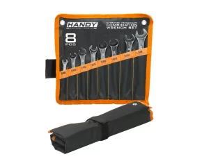 Set de 8 chei combinate (fix+inelar) in husa din mat. plastic