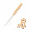 Set de cuțite cu mâner de lemn - 6 piese
