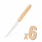 Set de cuțite cu mâner de lemn - 6 piese