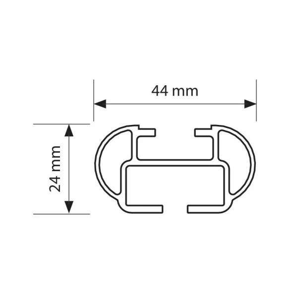Set suporti portbagaj complet Kuma din aluminiu, montaj pe bare longitudinale 2buc - M - 122cm