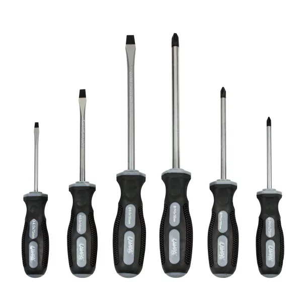 Assorted screwdriver set, 6 pcs