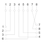 Soclu de perete8P8C FTP Cat.5