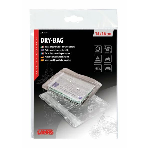 Suport documente impermeabil Dry-Bag 140x160mm