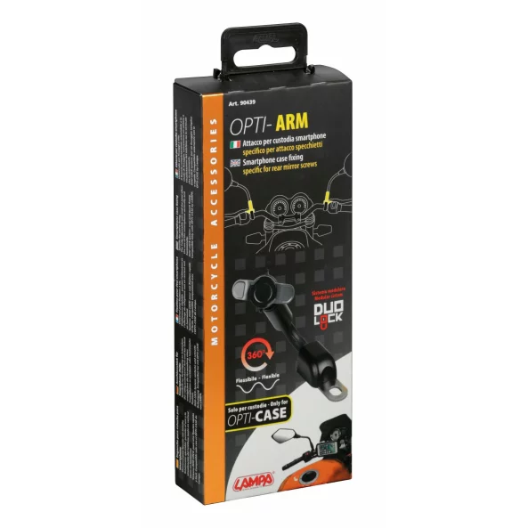 Suport fixare cu brat flexibil Opti Arm pentru carcase telefon mobil Opti Case