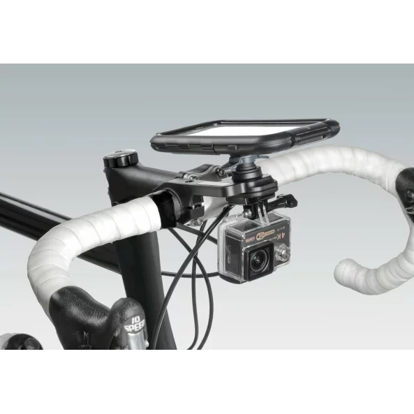 Suport fixare pe ghidon Opti Combo pentru carcase telefon mobil Opti Case si Action Cam