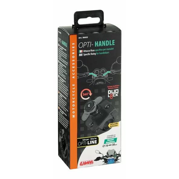 Suport fixare pe ghidon Opti Handle pentru carcase telefon mobil Opti Case