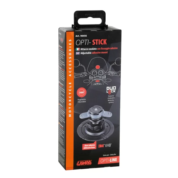 Suport fixare pivotant cu adeziv Opti Stick pentru carcase telefon mobil Opti Case