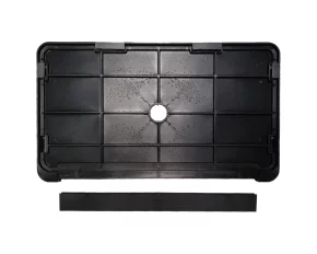 Suport numar inmatriculare moto 24,5x14,5cm 1buc - Negru