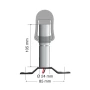 Fix-3, Din plug for rotating beacon lamps with bracket