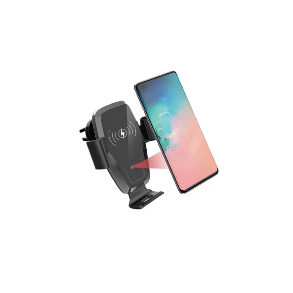 Suport telefon mobil cu ventuza, brat reglabil, incarcare Wireless Qi inductiva, pentru iPhone si Samsung