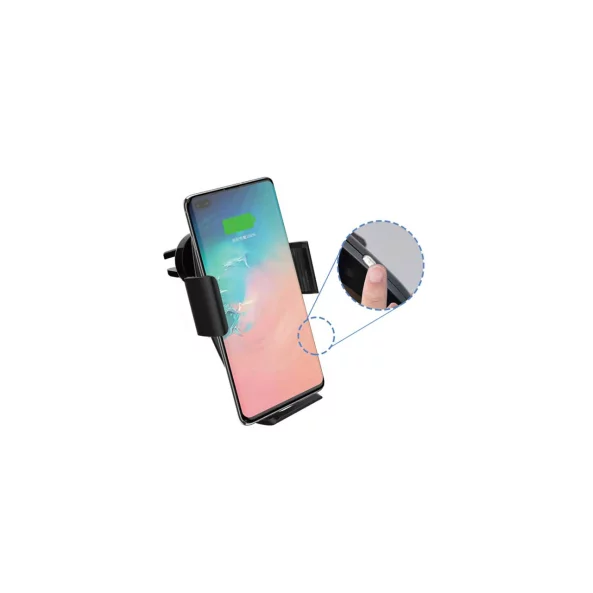Suport telefon mobil cu ventuza, brat reglabil, incarcare Wireless Qi inductiva, pentru iPhone si Samsung