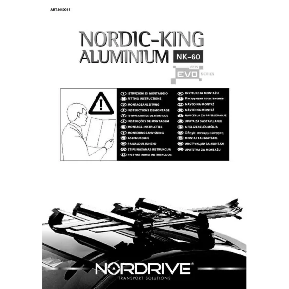 Suporti schiuri Nordic-King EVO din aluminiu NK-60