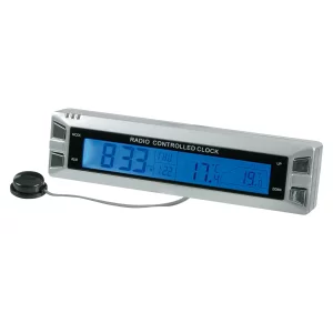 Termometru int-ext Seyio R-30 ceas radio control 12/24V