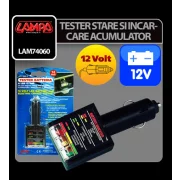 Tester stare si incarcare acumulator Lampa 12V