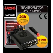 Transformator curent de la 24V la 12V 8A