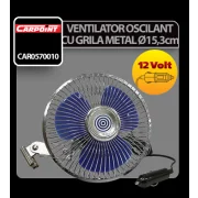 Ventilator oscilant cu grila metal Carpoint 12V