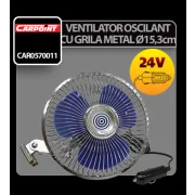 Ventilator oscilant cu grila metal Carpoint 24V