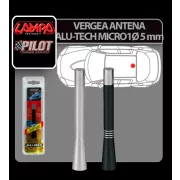 Vergea antena Alu-Tech Micro 1 - Ø 5mm - Negru